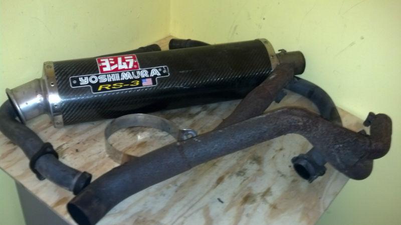 Honda vfr700f vfr f2 interceptor 87 4 into 1 exhaust yoshimura rs-3 muffler 