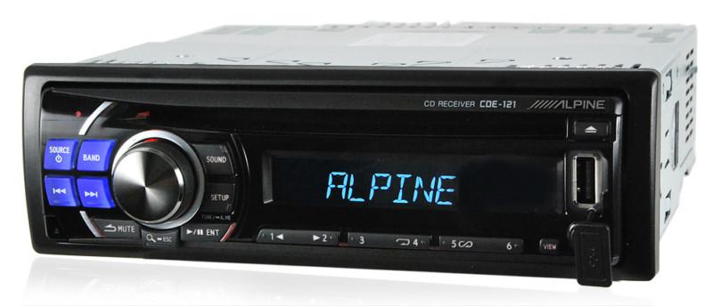 Alpine cde-121 car wma mp3 ipod cd player reciever usb aux input