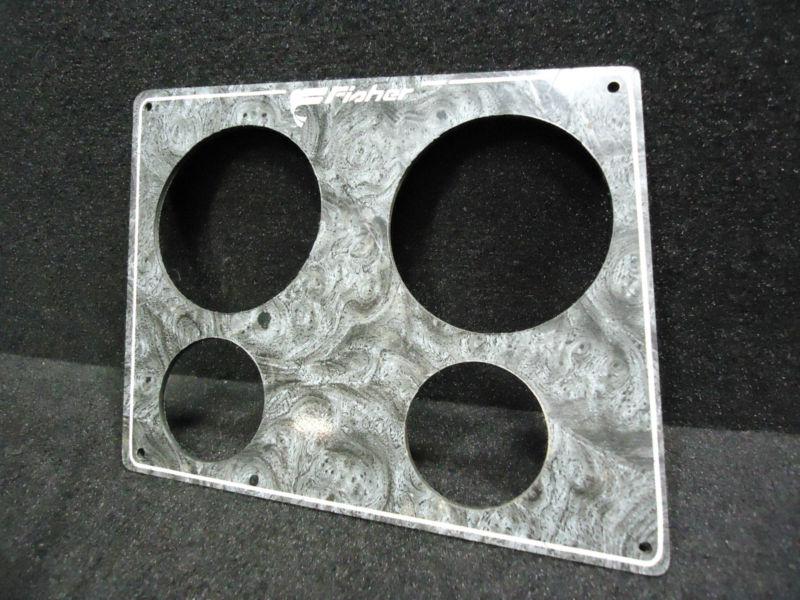 Cut outs skeeter gauge panel cover plate 9" x 7" with two 3.25" & two 2" gauge