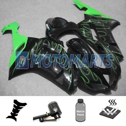 Bundle inj fairing with brake fluid reservoir for kawasaki ninja zx 6r 07 08 eac