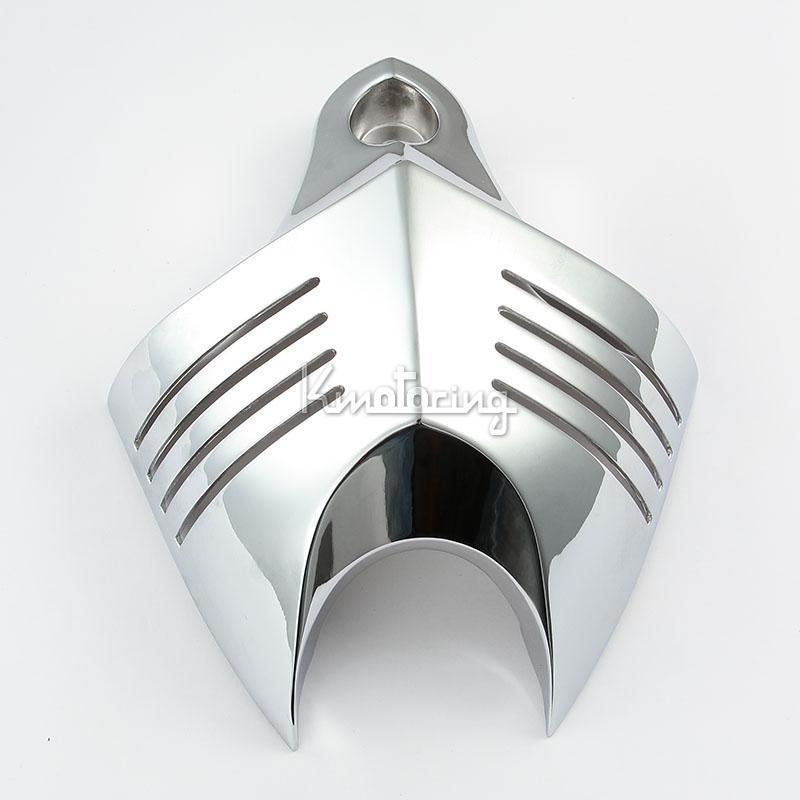 Chrome horn cover for 92-12 harley softail dyna glide big twin electra 07 08 09