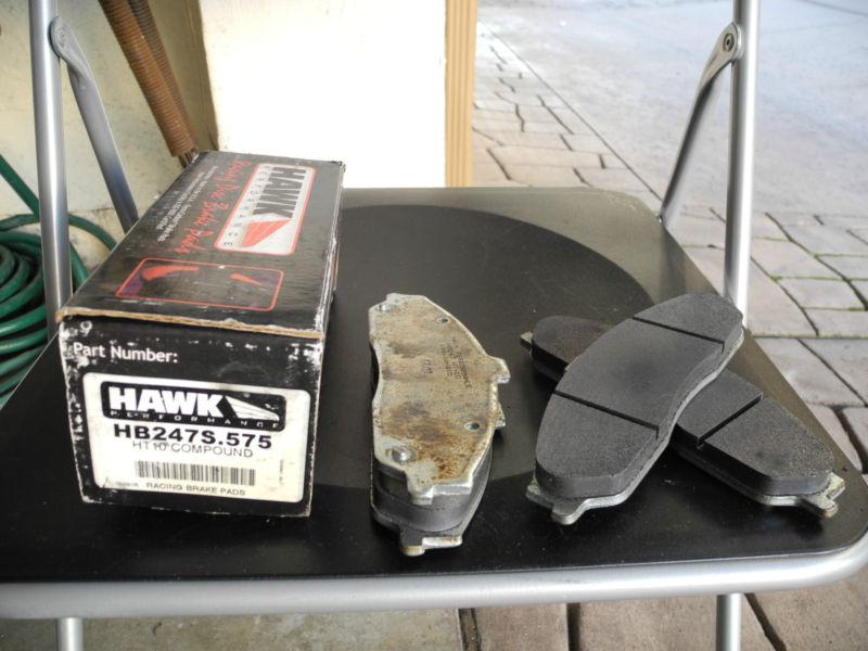 Hawk hb247s.575 disc brake pad corvette cadillac pontiac ht-10 ht10