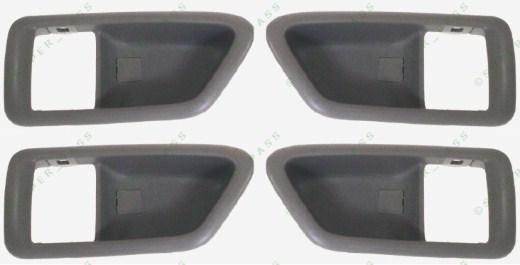 97 - 01  4 pcs set  door handle bezel trim cover casing grey  fits: toyota camry