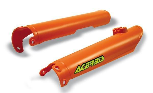 Acerbis lower fork cover set orange fits ktm sx 2000-2007