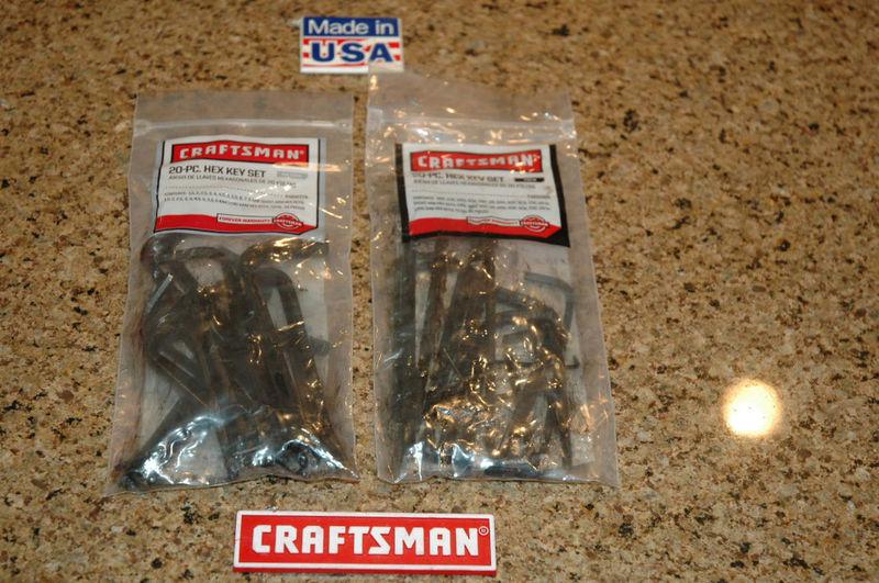 New craftsman 40 piece hex key set (sae and metric)