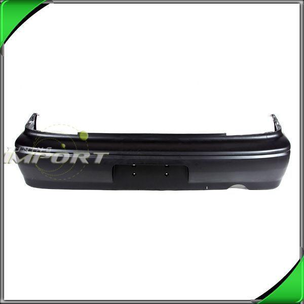 02-03 mitsubishi lancer es ls rear bumper cover matte black plastic non-primed