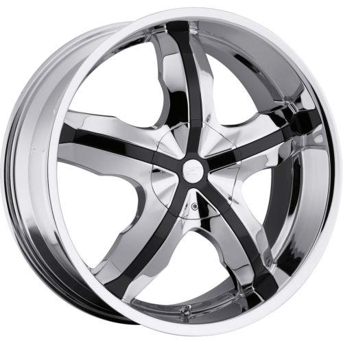 20x8 chrome platinum widow (212) wheels 5x110 5x115 +42 dodge magnum awd