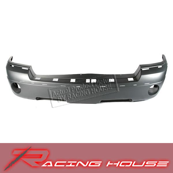 2005-2007 dodge dakota st/slt texture gray front bumper cover w/fog molding hole