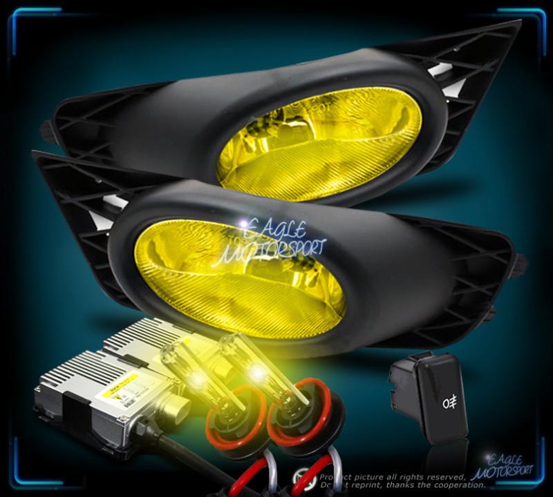 2009-2010 honda civic 4dr jdm yellow fog lights/3000k hid