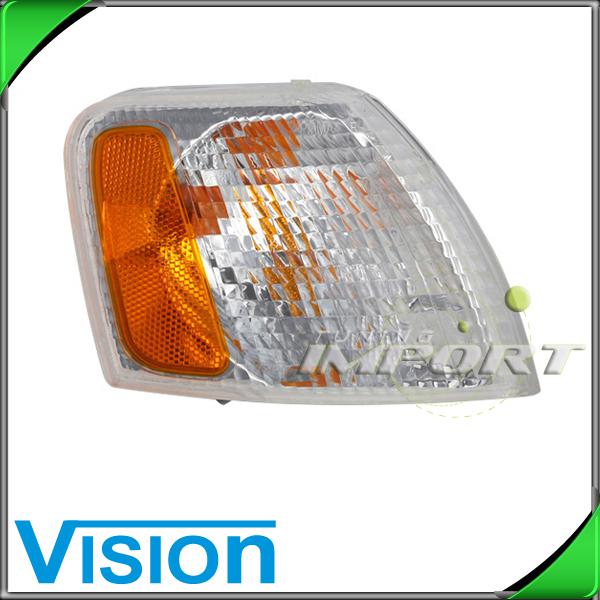 Passenger right side corner signal light lamp white lens new 1998-2000 vw passat