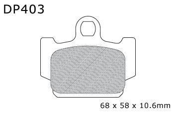 Dp standard brake pads front fits yamaha rz 350 1984-1985