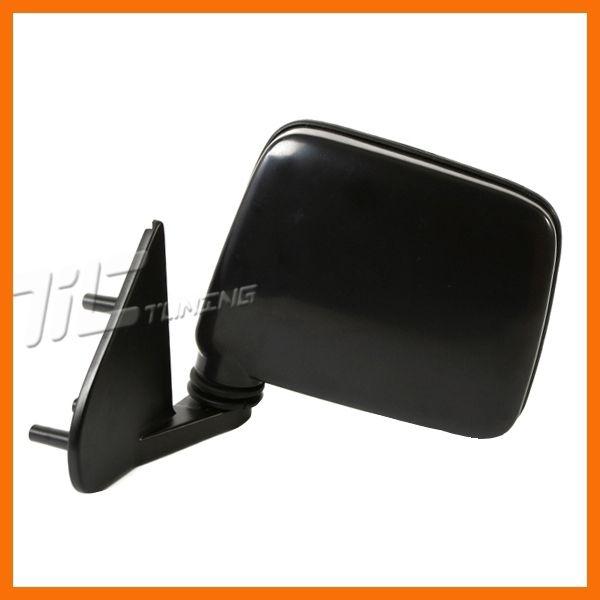 1987-1995 nissan pickup driver side manual mirror smt cap textured base d21 left