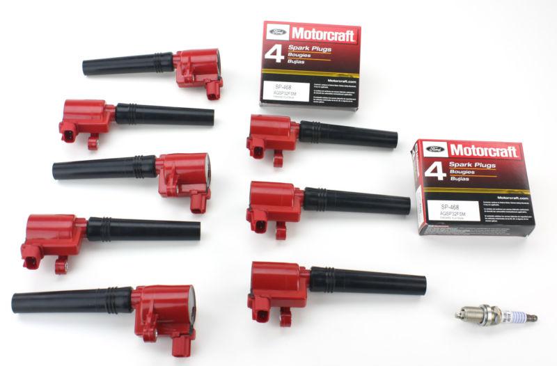 8 pcs high performance ignition coil dg-515 dg-529 + spark plug sp468 agsp32fsm