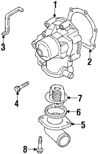 Subaru oem 21114aa051 engine water pump gasket/water pump gasket