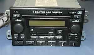 05 06 cr-v crv 6-disc cd cassette player radio 1tn2 oem