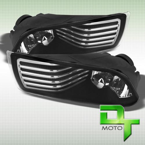 05-10 scion tc bumper jdm black fog lights lamps +switch & bulbs direct fitment