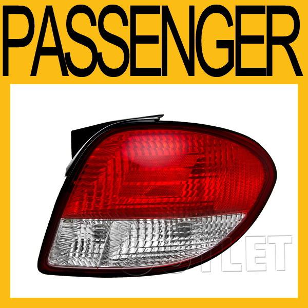 Passenger side taillamp for 00 01 tiburon tail light red/clr len&housing bulb rh