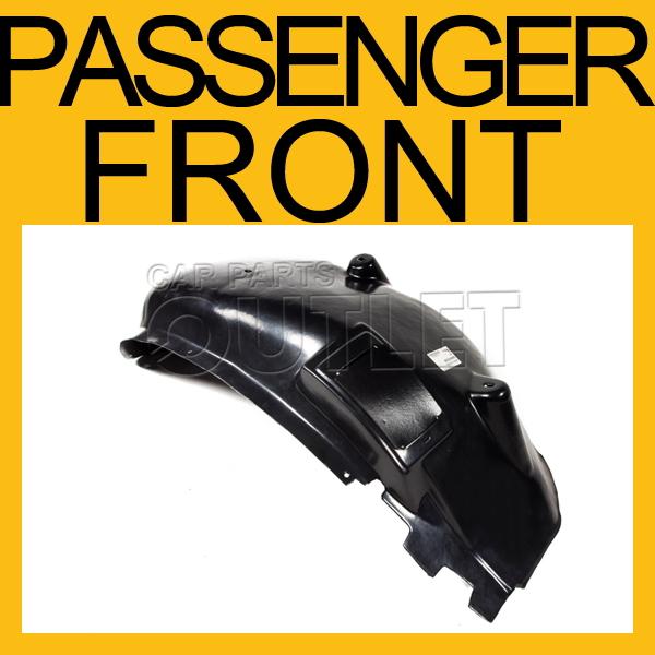 04-06 dodge durango passenger side front fender liner splash shield st slt rh