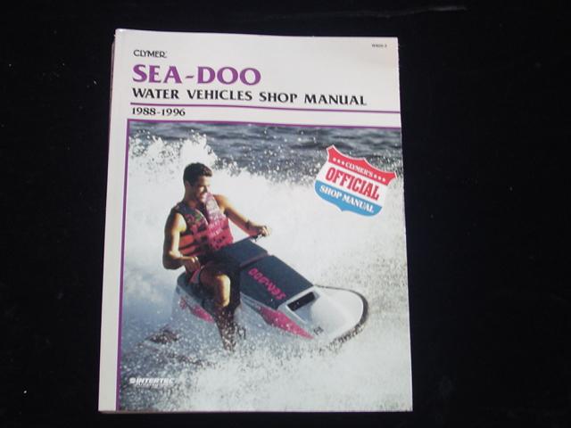 Nice clymer sea-doo 1988-1996 water vehicles shop manual service repair