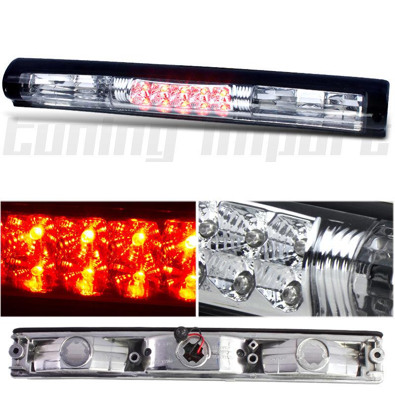 97-03 ford f150 pickup euro chrome housing led third brake signal lamp set