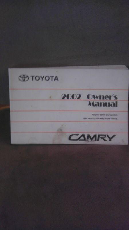 2002 toyota camry owner's manual fast free shipping!!