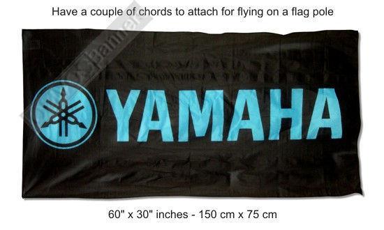 Deluxe sign new yamaha black racing motorcycle flag banner yzf royal raider star