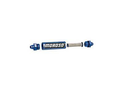 Moroso in-line fuel filter 3/8 in. npt female inlet / 3/8 in. npt female outlet