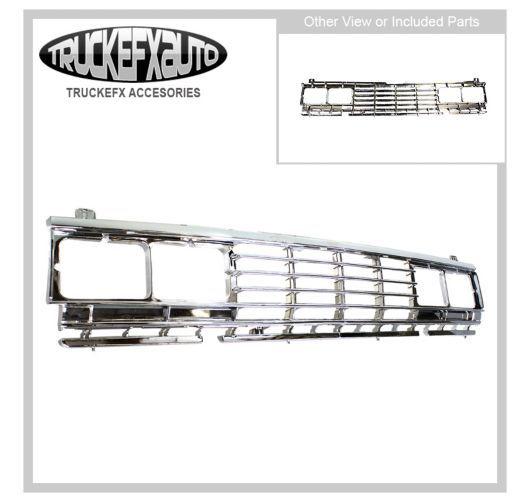 Grille assembly new chrome pickup nissan 720 86 85 84 83 auto car parts 1986