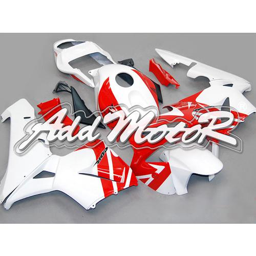 Injection molded fit 2003 2004 cbr600rr 03 04 red white fairing 63n32