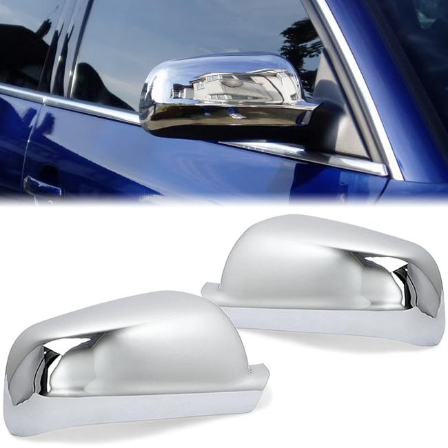 99 00 01-04 2 pcs volkswagen half chrome mirror cover  b5 golf jetta mk4 passat 