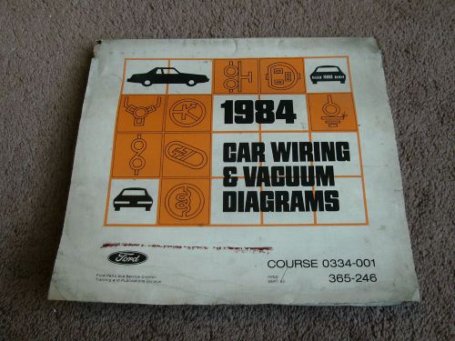 1984 ford all cars wiring diagram manual schematic mustang mercury capri lincoln