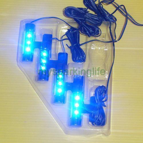 Car motor auto plug-in interior floor underseat 12v blue led light