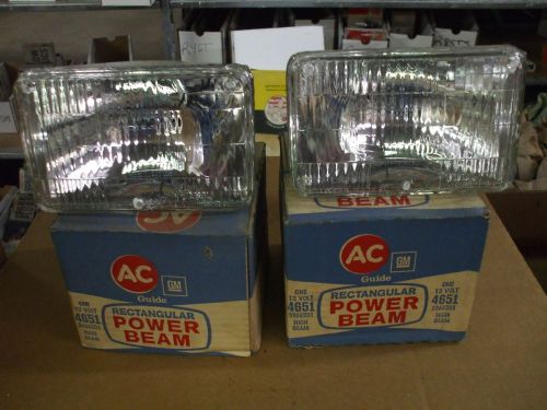 Nos vintage ac 4651 head lamps-lot of 2 pieces-orig. boxes