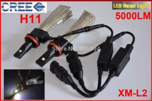 1 set h4 40w 6000lm cree 6000k auto led headlight head lamp dual beam light