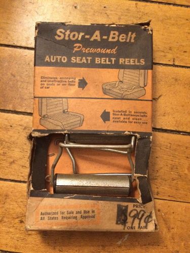 Vintage seat belt reels stor-a-belt, auto accessory