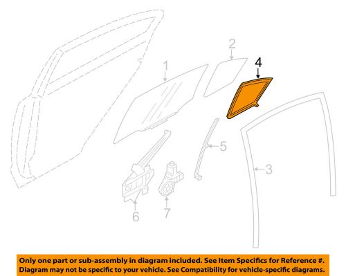 Subaru oem 12-14 impreza glass-rear door-weatherstrip right 62284fj000