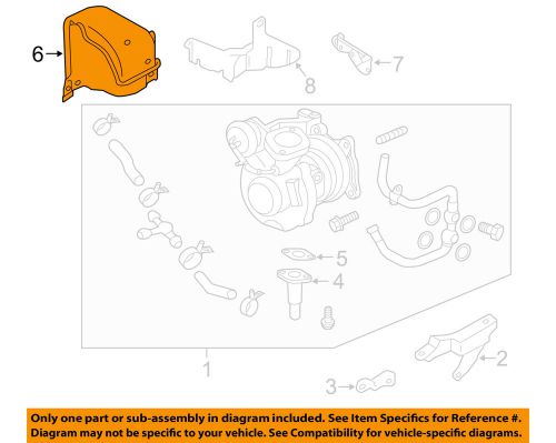 Subaru oem 04-14 impreza turbocharger-cover assembly 44031fe060