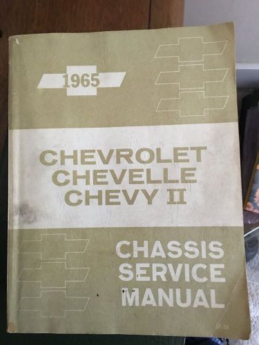 F 1965 chevrolet shop manual / 65 chevy manual  / chassis service manual