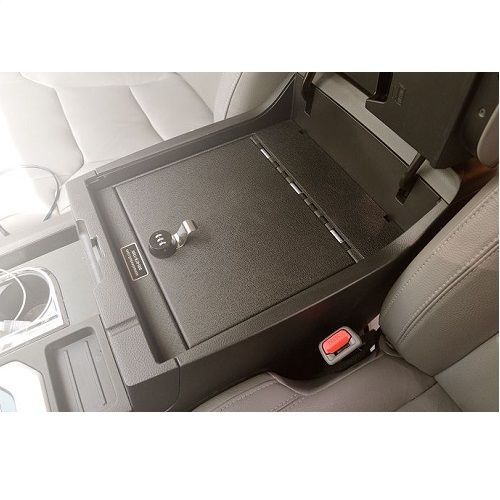 Console vault floor console gun safe for 14-16 tundra 4-digit keyless combo