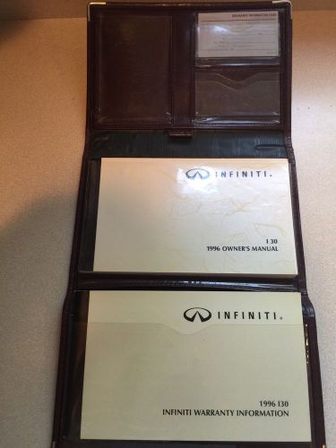 1996-97-98 infiniti i30 owners manuals books case &amp; pen