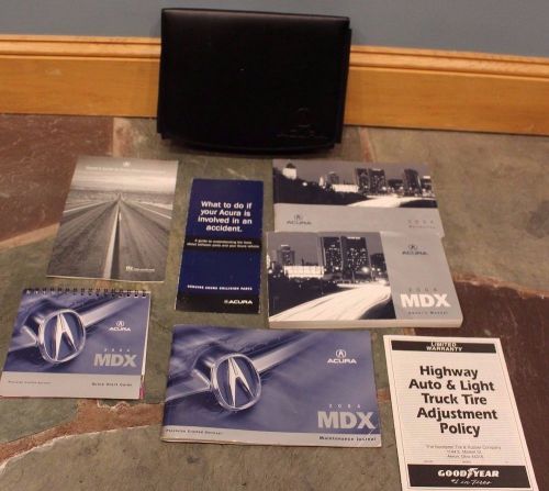 2004 acura mdx owner&#039;s manual booklet