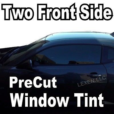 Two front precut window tint kit computer cut tinting glass film car any shade d