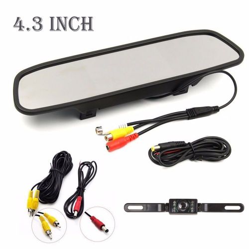 4.3&#034; tft lcd monitor +waterproof car backup camera rear view night vision system