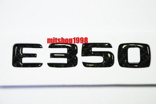 Mercedes-benz class e350 real carbon fiber letters emblem badge