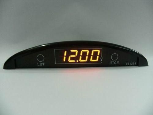 12v car sound and light alarm orange led digital voltmeter battery tester