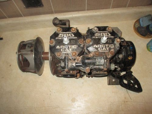 Arctic cat 1995 1996 zr ext 94 pantera 580 running engine motor &amp; clutch 130 psi