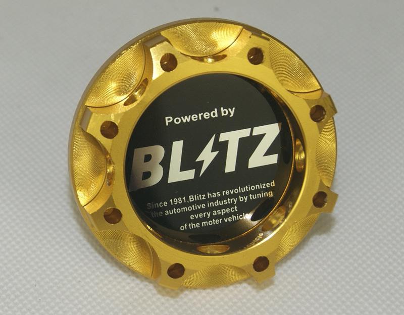 Blitz engine oil fuel filler tank cap cover gold for subura outback justy wrx gf