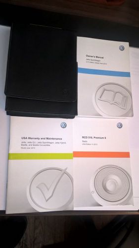 2014 volkswagen jetta owner&#039;s manual set.oem