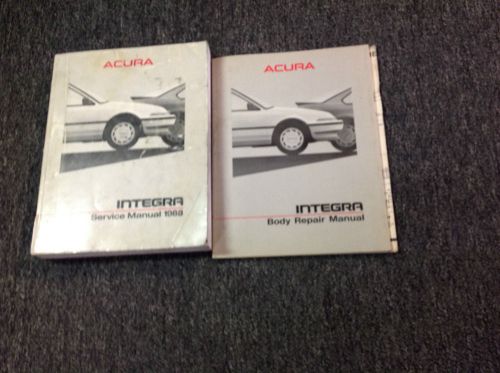 1988 acura integra service repair shop repair workshop manual set w body book