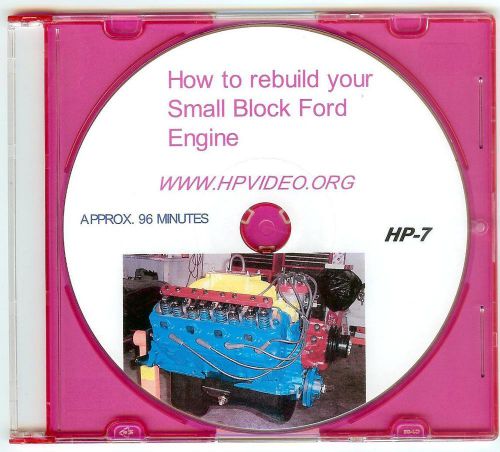 How to rebuild the sbf ford 5.0 289 302 347 351w/393 408 engine. video &#034;dvd&#034;